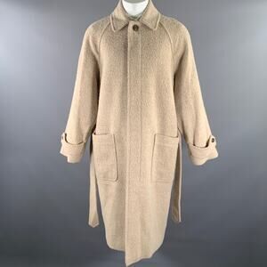 AMI by ALEXANDRE MATTIUSSI Size 38 Khaki Textured Wool Blend Coat